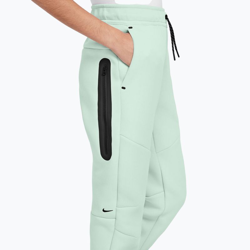 Детски панталони Nike Sportswear Tech Fleece barely green/black/black 3
