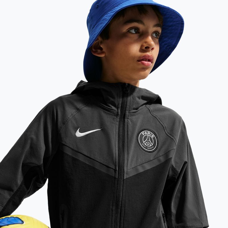 Детско футболно яке Nike Paris Saint-Germain Tech Full Zip black/anthracite/white 5