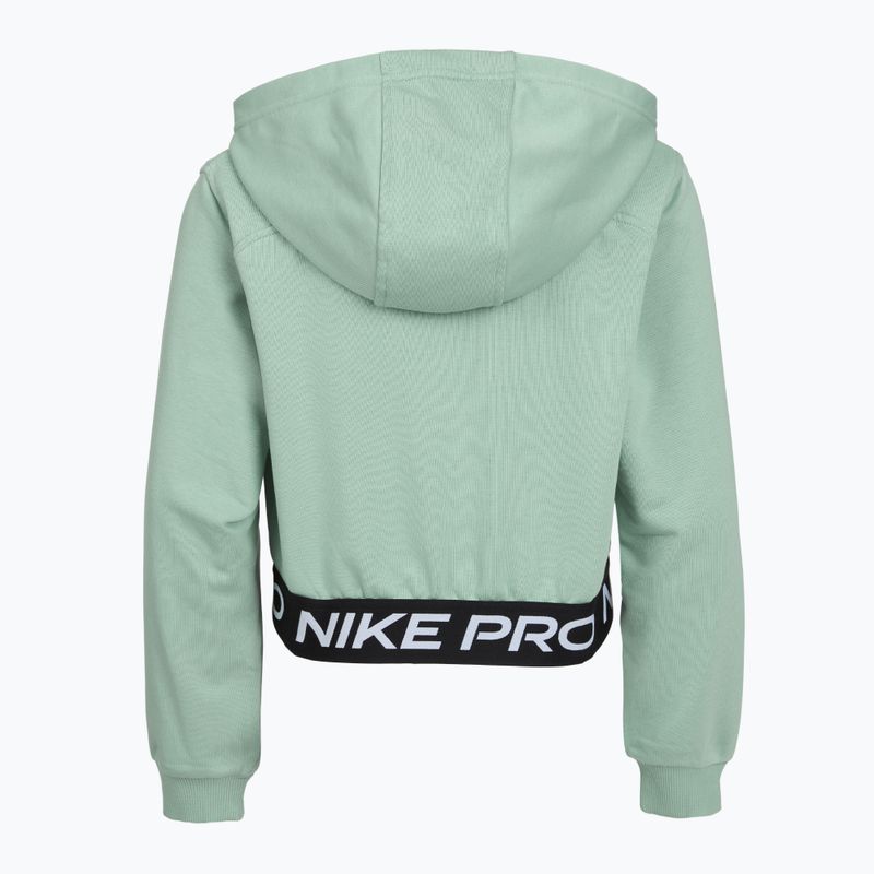 Детски суитшърт Nike Pro Fleece Dri-Fit Full-Zip steam/steam/black/white 7