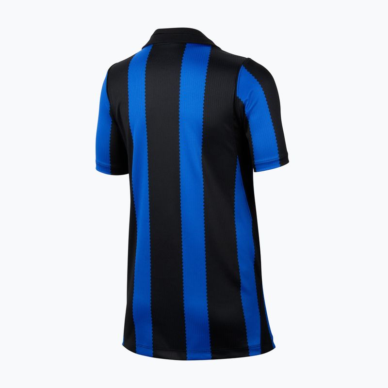 Детска футболна тениска Nike Inter Milan Dri-Fit Stadium Home lyon blue/black/university gold 2