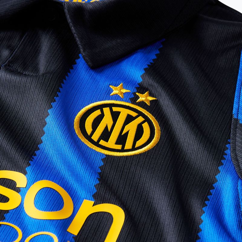 Детска футболна тениска Nike Inter Milan Dri-Fit Stadium Home lyon blue/black/university gold 3