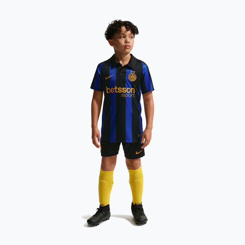 Детска футболна тениска Nike Inter Milan Dri-Fit Stadium Home lyon blue/black/university gold 6