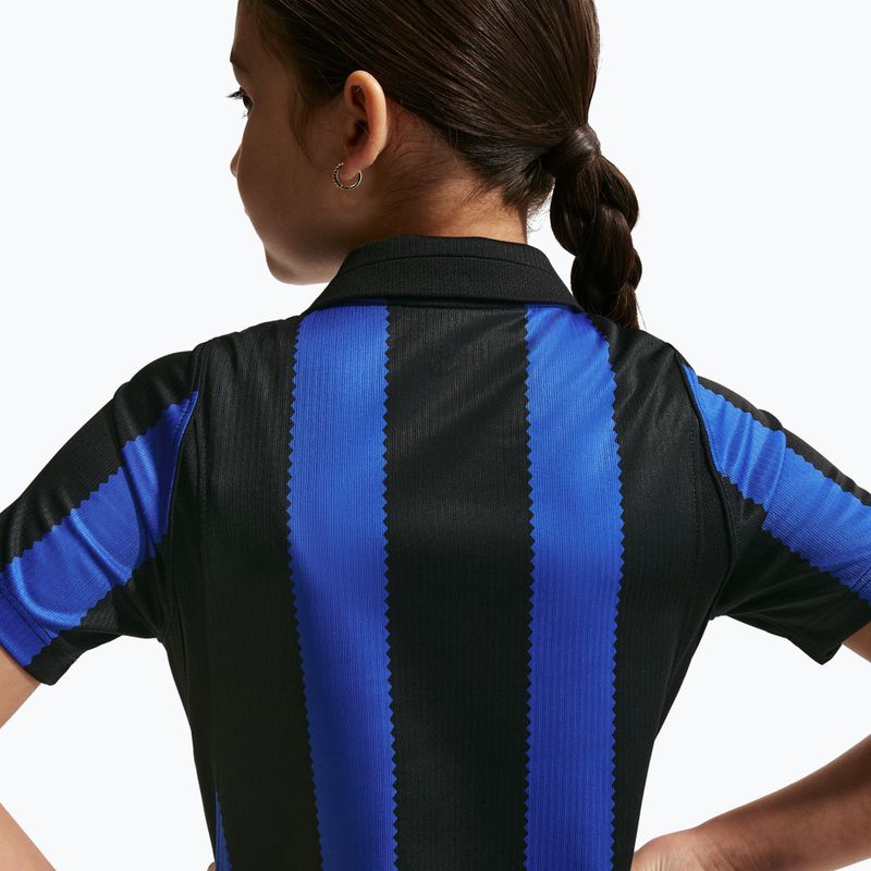 Детска футболна тениска Nike Inter Milan Dri-Fit Stadium Home lyon blue/black/university gold 8