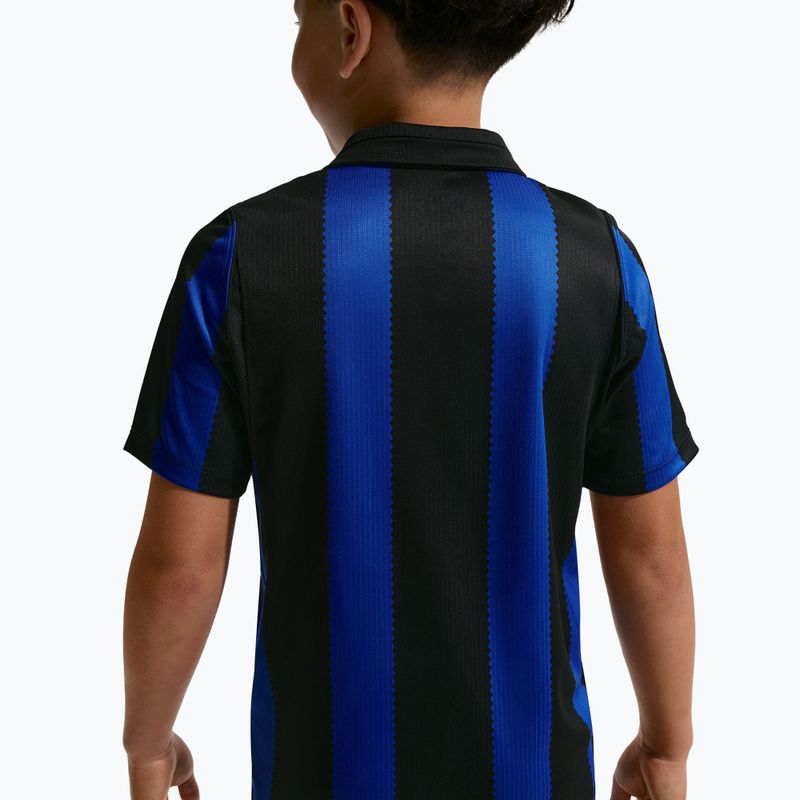 Детска футболна тениска Nike Inter Milan Dri-Fit Stadium Home lyon blue/black/university gold 10