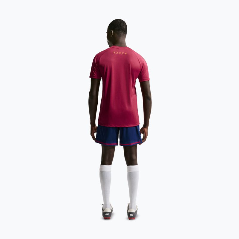 Мъжка футболна фланелка Nike FC Barcelona Strike Soccer Dri-Fit noble red/blackened blue/mineral yellow 3