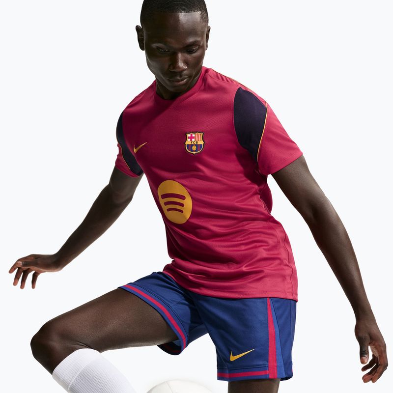 Мъжка футболна фланелка Nike FC Barcelona Strike Soccer Dri-Fit noble red/blackened blue/mineral yellow 4
