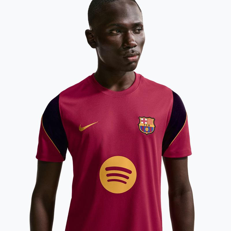 Мъжка футболна фланелка Nike FC Barcelona Strike Soccer Dri-Fit noble red/blackened blue/mineral yellow 5