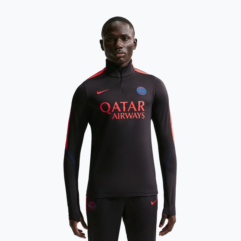 Мъжки футболен суитшърт Nike Paris Saint-Germain Strike Dri-Fit Soccer Knit Drill Top black/global red/global red