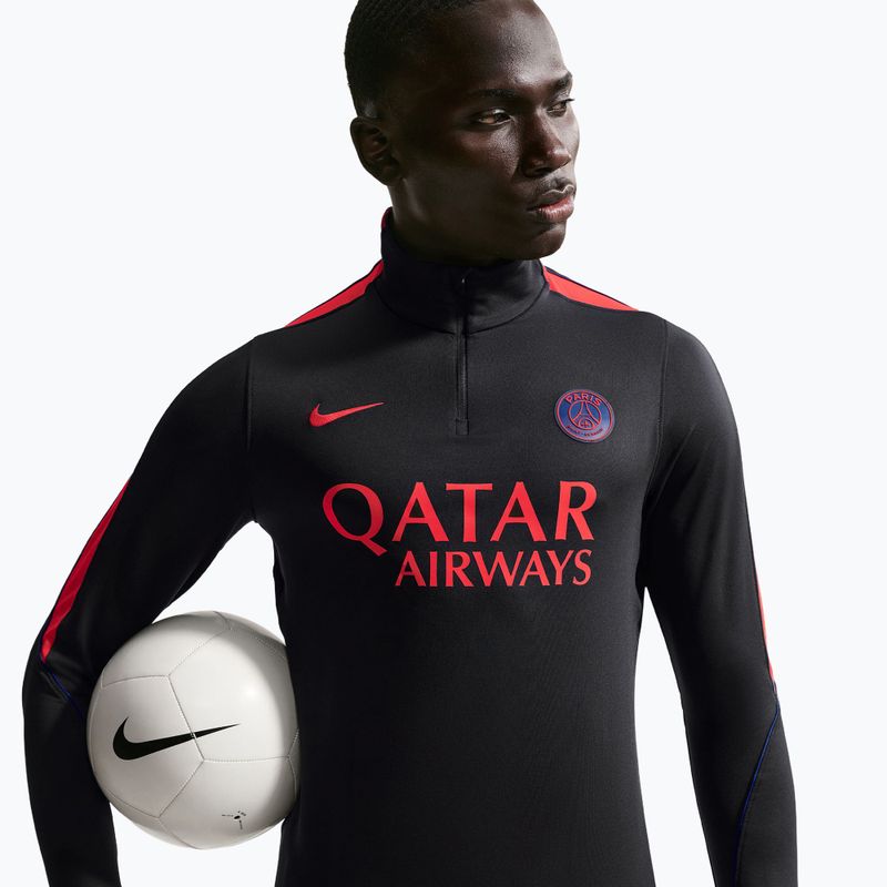 Мъжки футболен суитшърт Nike Paris Saint-Germain Strike Dri-Fit Soccer Knit Drill Top black/global red/global red 4