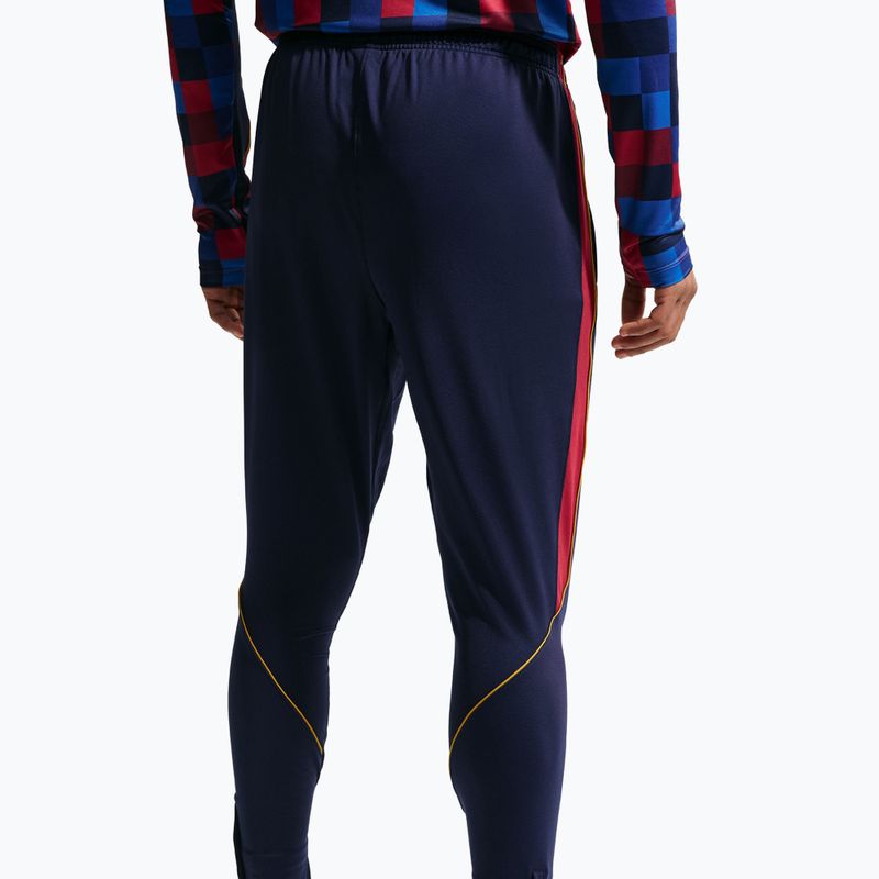 Мъжки футболни панталони Nike FC Barcelona Strike Dri-Fit blackened blue/noble red/yellow 5