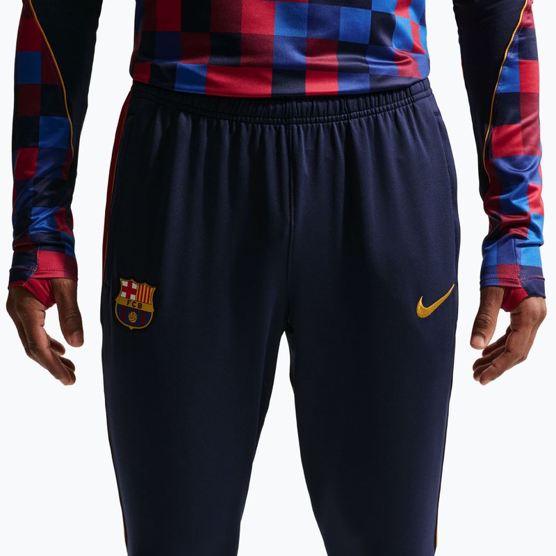 Мъжки футболни панталони Nike FC Barcelona Strike Dri-Fit blackened blue/noble red/yellow 6