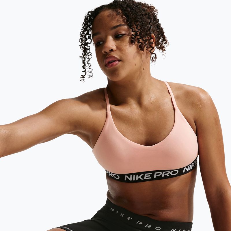 Детски сутиен Nike Pro Indy арктическо оранжево/черно/бяло 5