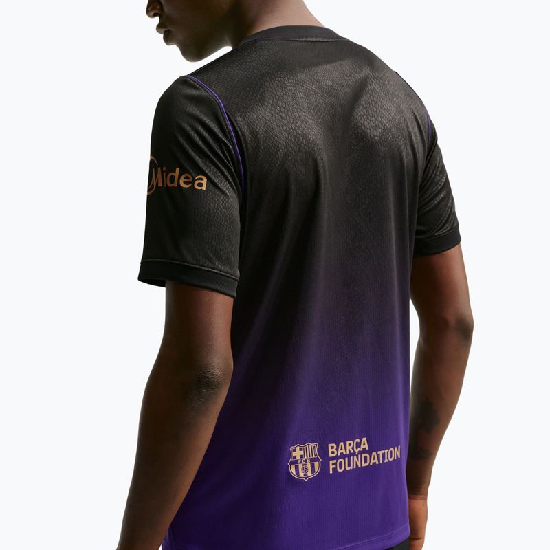Мъжка футболна фланелка Nike FC Barcelona 2026/27 Stadium Away field purple/field purple/metallic gold 5