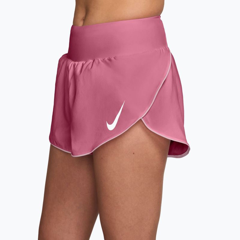 Дамски шорти за бягане Nike Tempo Swoosh Dri-Fit Mid-Rise Brief-Lined peony/pink foam/white 3