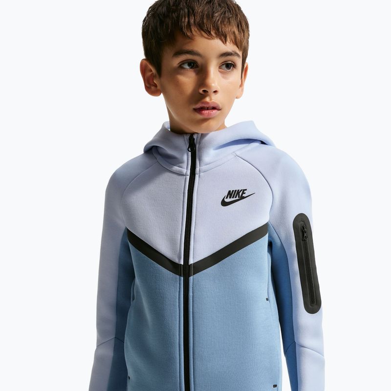 Детски суитшърт Nike Sportswear Tech Fleece Full Zip hydrogen blue/work blue/black/black 4