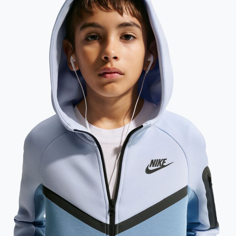 Детски суитшърт Nike Sportswear Tech Fleece Full Zip hydrogen blue/work blue/black/black 6