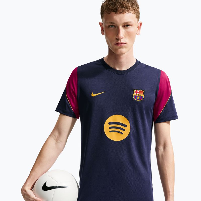 Мъжка футболна фланелка Nike FC Barcelona Strike Soccer Dri-Fit blackened blue/noble red/mineral yellow 4