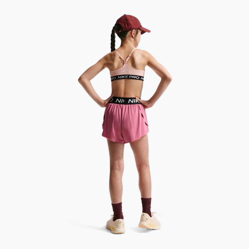 Детски къси панталони/шорти Nike Pro Dri-Fit 2in1 peony/black/white 2