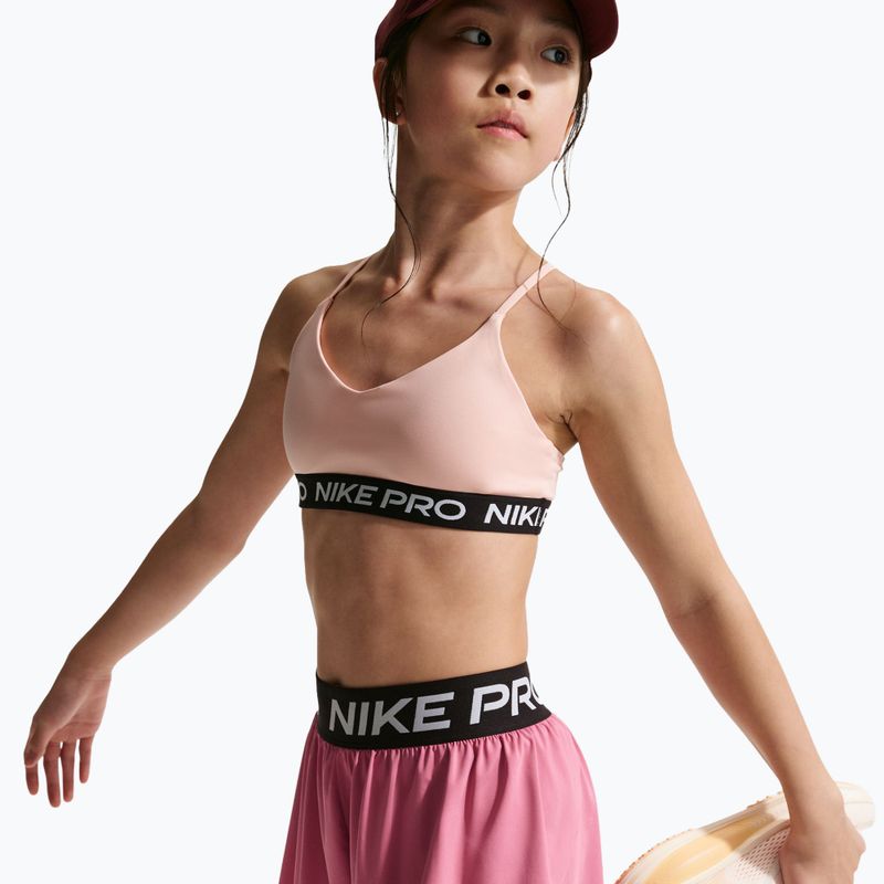 Детски къси панталони/шорти Nike Pro Dri-Fit 2in1 peony/black/white 3