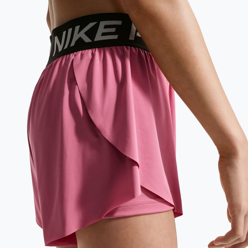Детски къси панталони/шорти Nike Pro Dri-Fit 2in1 peony/black/white 5