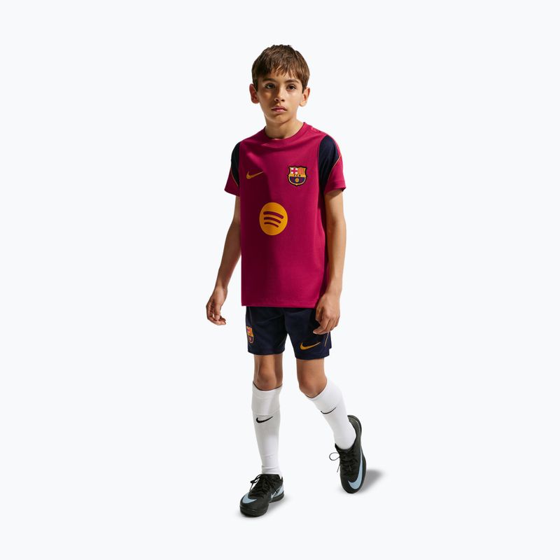 Детска футболна тениска Nike FC Barcelona Strike Dri-Fit noble red/blackened blue 2