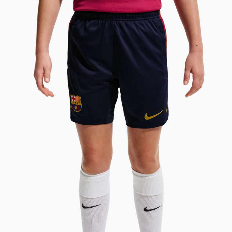 Детски футболни шорти Nike FC Barcelona Strike blackened blue/noble red/mineral yellow 6