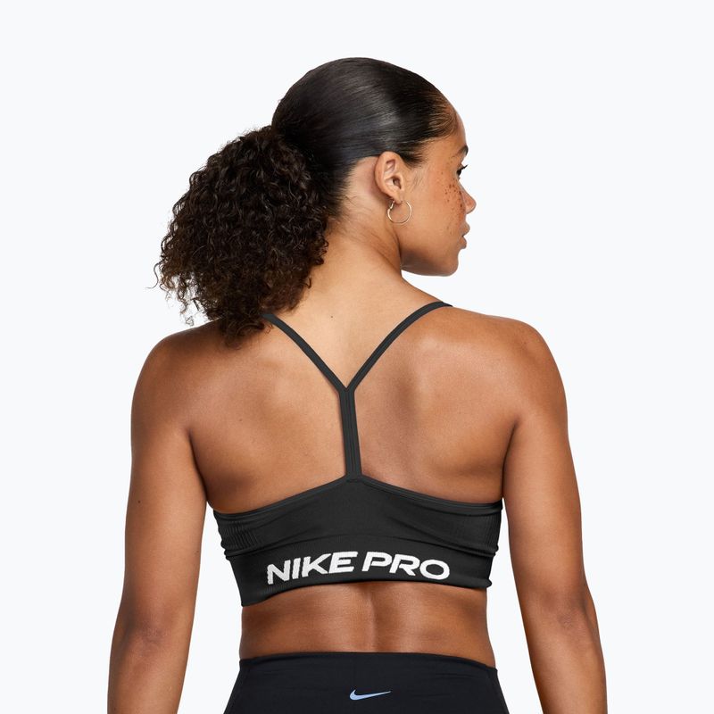Спортен сутиен Nike Pro Seamless Light Support black/white 2