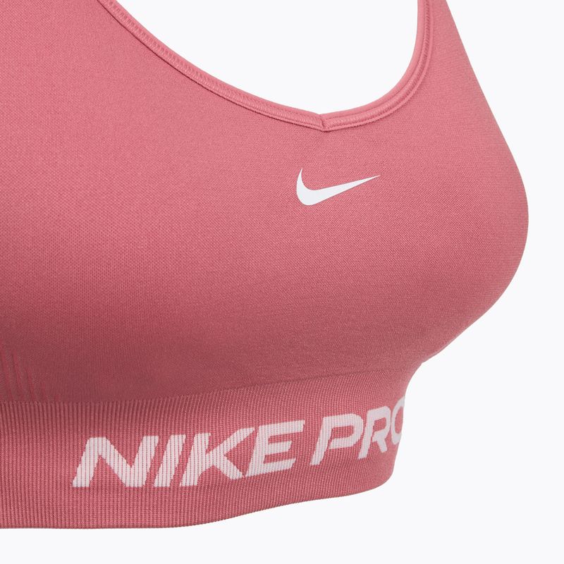 Спортен сутиен Nike Pro Seamless Light Support peony/white 3