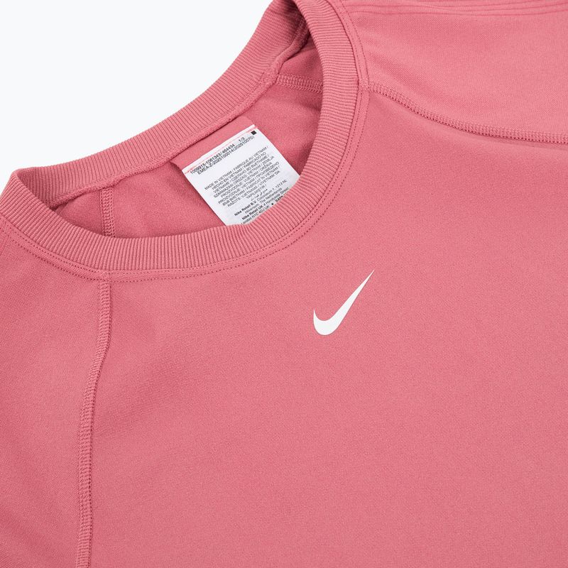 Дамска тренировъчна тениска Nike Pro Seamless Dri-Fit peony/white 3
