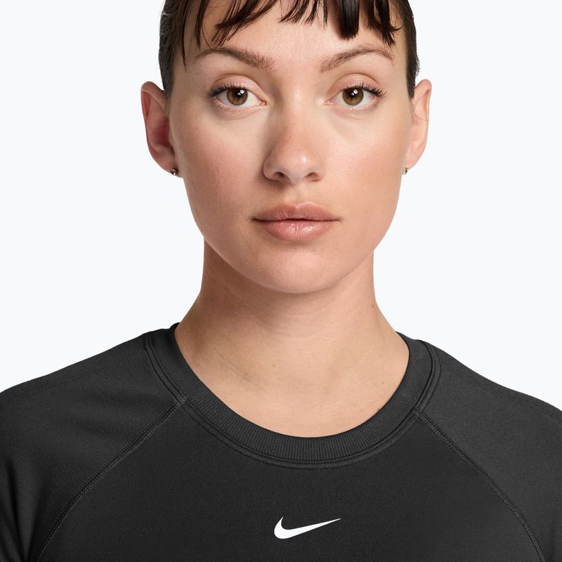 Дамска тренировъчна тениска Nike Pro Seamless Dri-Fit black/white 3