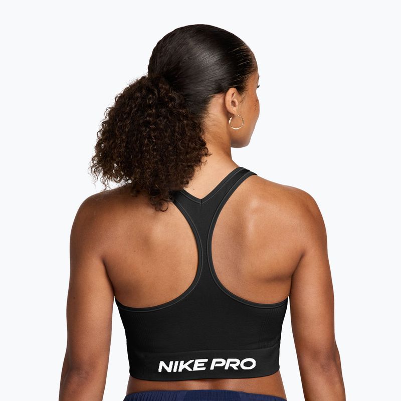 Дамска тренировъчна тениска Nike Pro Seamless Dri-Fit black/white 2
