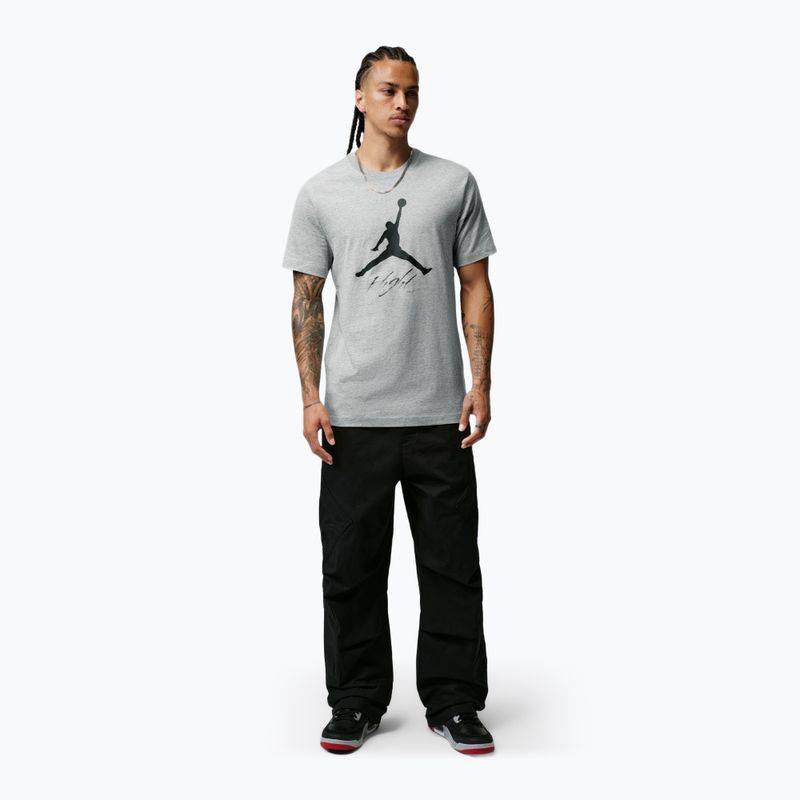 Мъжка тениска Jordan Jumpman Flight dark grey heather 2