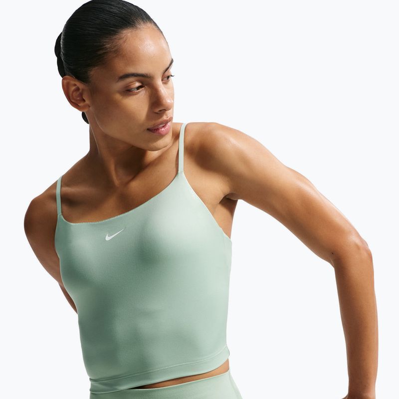 Дамска тренировъчна тениска Nike One Medium Support steam/white 4