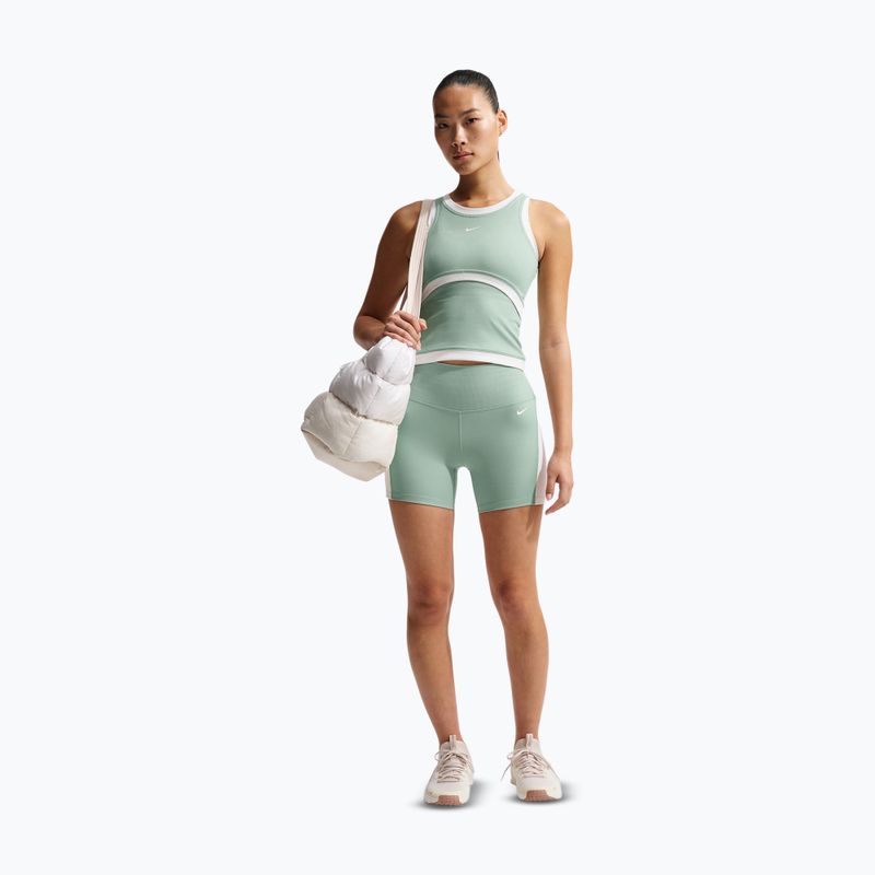 Дамски къси панталони/шорти Nike One High Waisted Biker 5" steam/white/white 2