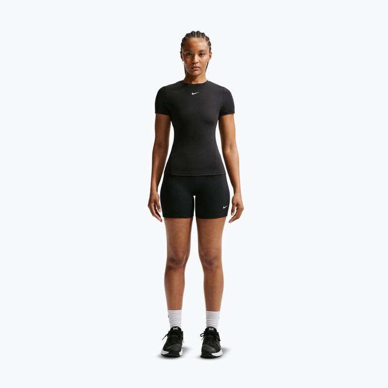 Дамска тренировъчна тениска Nike One Fitted black/white 2