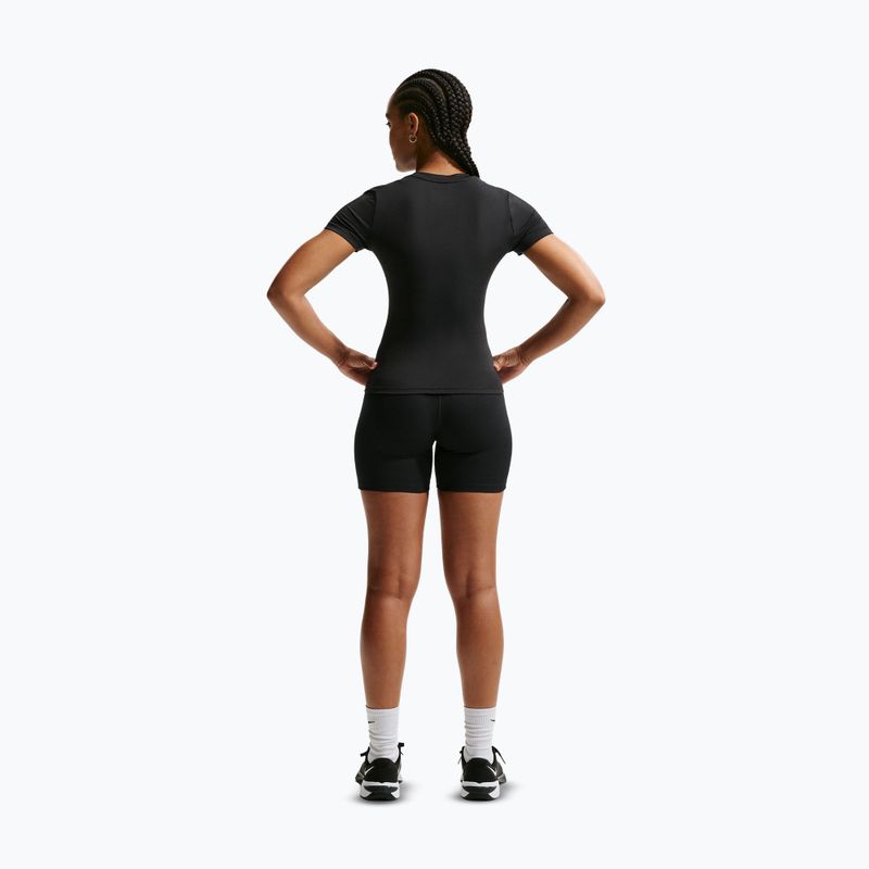 Дамска тренировъчна тениска Nike One Fitted black/white 3
