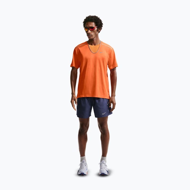 Мъжка тениска за бягане Nike Miler Dri-Fit UV safety orange 2