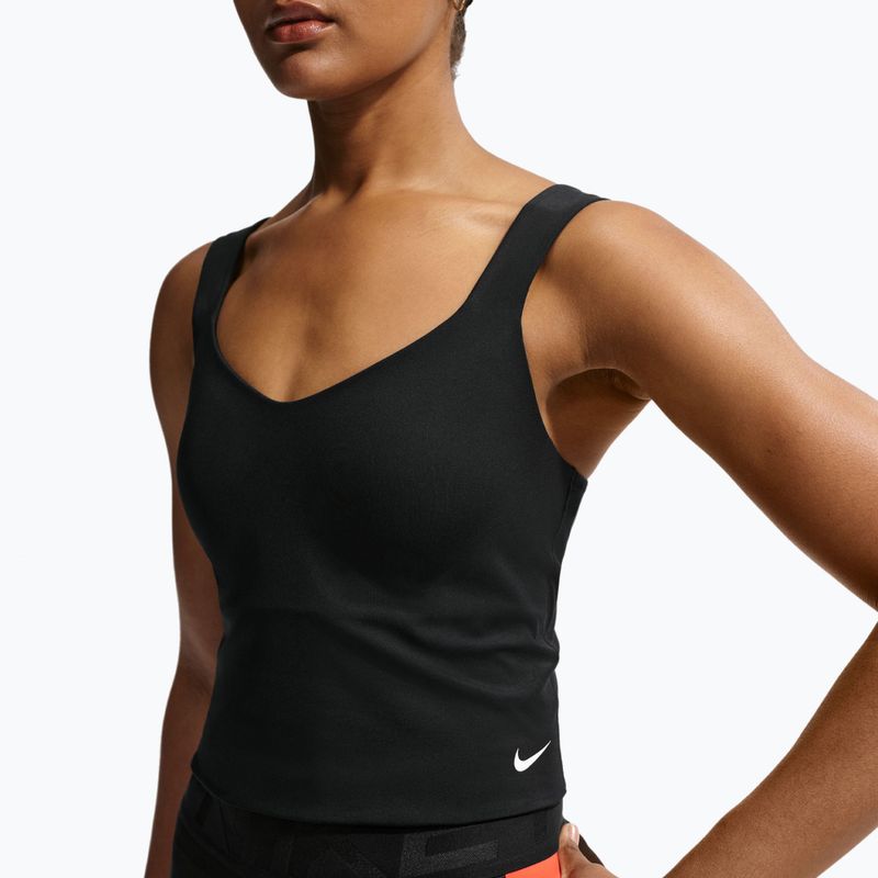 Дамска тренировъчна тениска Nike Pro Sculpt Medium Support Padded Tank black/white 4