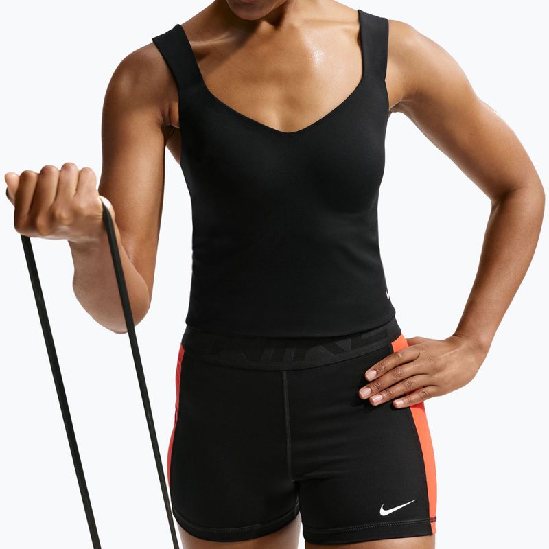 Дамска тренировъчна тениска Nike Pro Sculpt Medium Support Padded Tank black/white 6