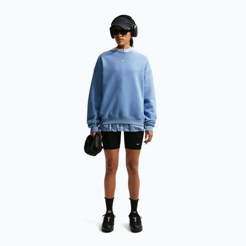 Дамски суитшърт Nike Studio Fleece Medium Weight work blue/sail 2