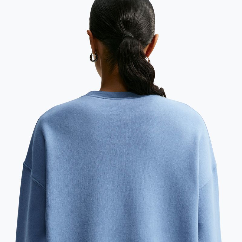 Дамски суитшърт Nike Studio Fleece Medium Weight work blue/sail 6