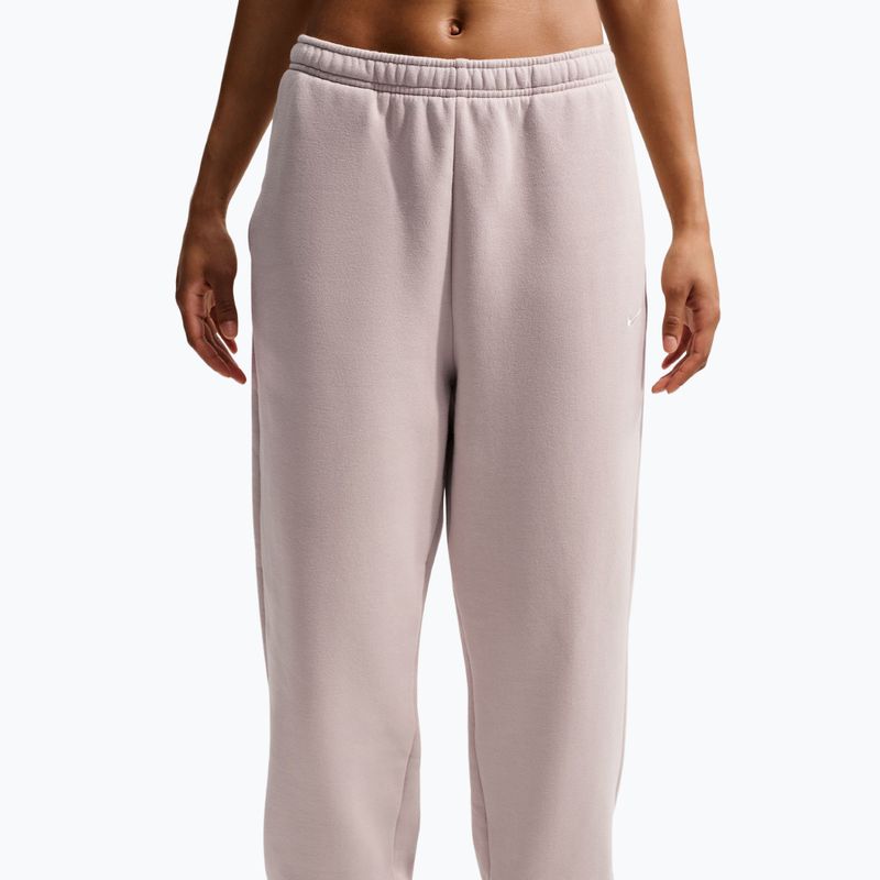 Дамски панталони Nike Studio Fleece Medium Weight cream Ii/sail 5