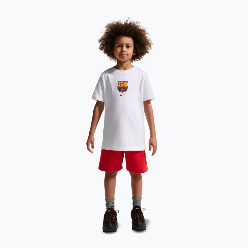 Детска тениска Nike FC Barcelona Soccer white 2