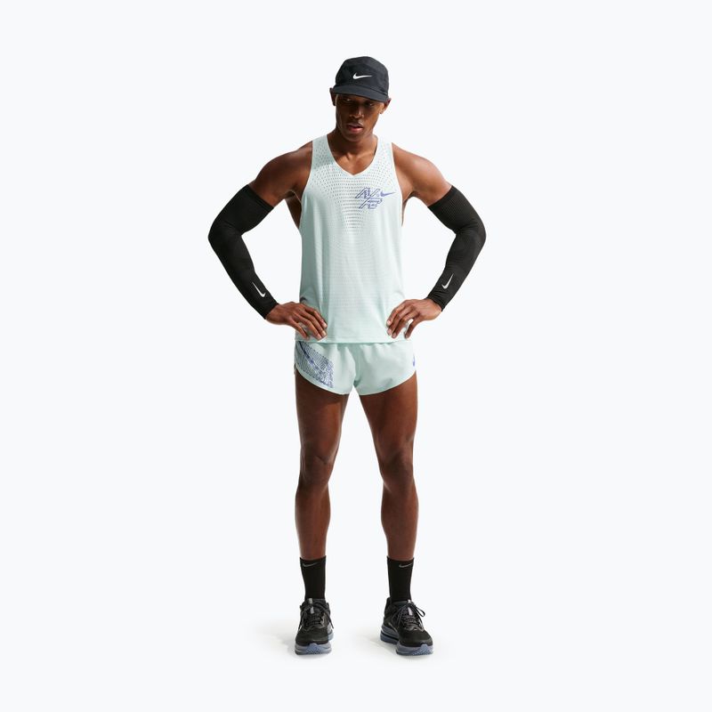 Мъжка тениска за бягане Nike AeroSwift Dri-Fit ADV Running Singlet barely green/lapis 2