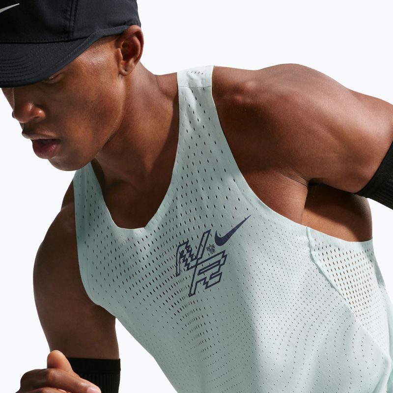 Мъжка тениска за бягане Nike AeroSwift Dri-Fit ADV Running Singlet barely green/lapis 6