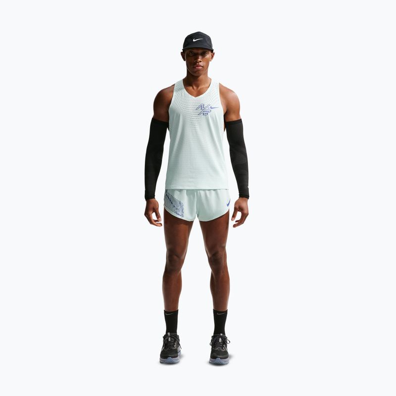 Мъжки шорти за бягане Nike AeroSwift Dri-Fit ADV Brief-Lined 2" barely green/lapis 2