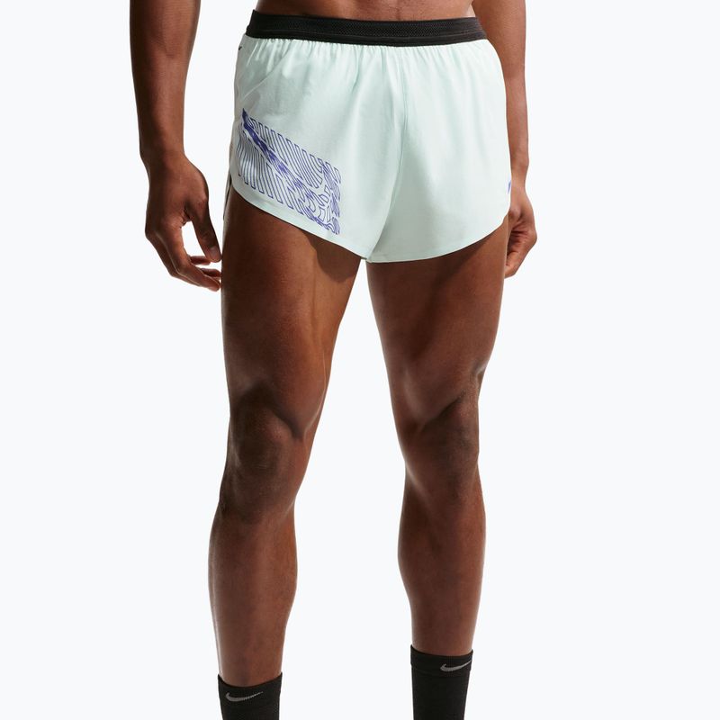 Мъжки шорти за бягане Nike AeroSwift Dri-Fit ADV Brief-Lined 2" barely green/lapis 5