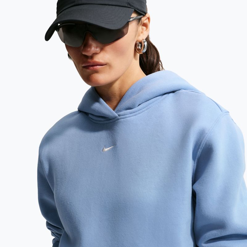 Дамски суитшърт Nike Studio Fleece work blue/sail 5