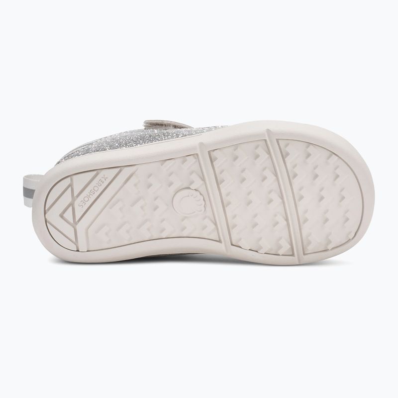 Детски обувки barefoot Xero Shoes Prio silver glitter 5