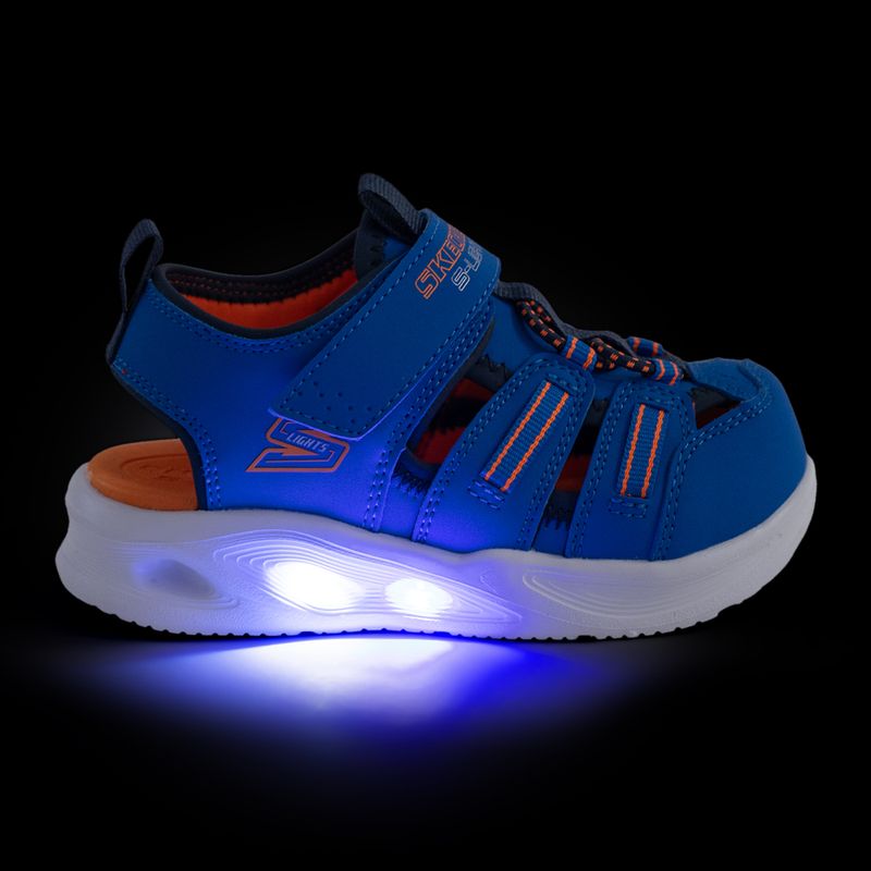 Детски сандали SKECHERS S-Lights Sola Glow blue/lime 9